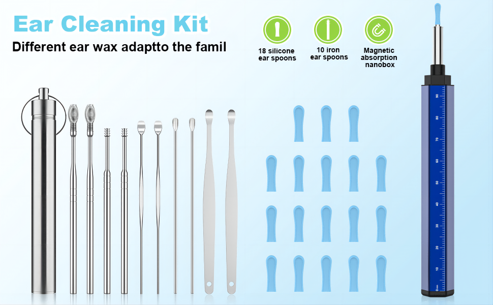 different ear wax adaptto the famil