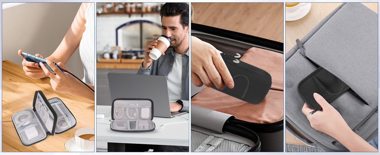 Travel Cable Organizer Pouch