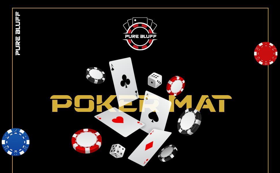 Poker Mat for table top foldable poker table texas holdem cards chips games dealer poker table
