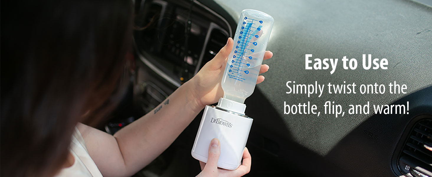Easy to Use Simply Twist Onto The Bottle, Flip, &amp;amp; Warm