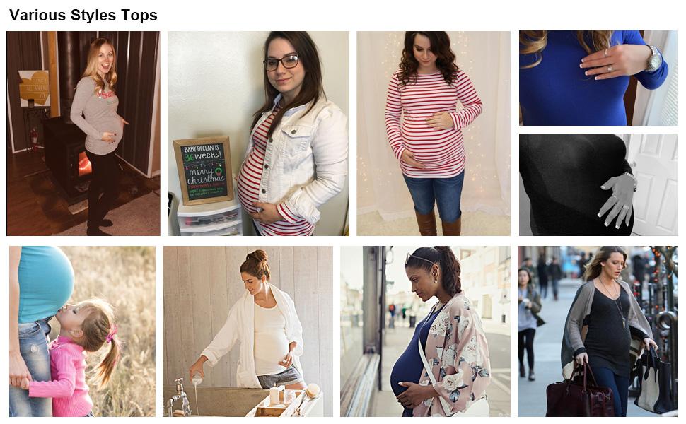 long sleeve maternity shirt