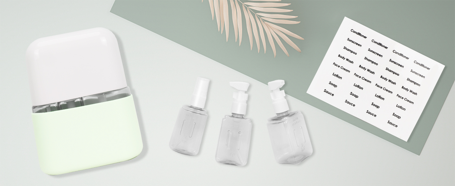 Skycase Travel Bottle Set, 3 in 1 Travel Containers Set for