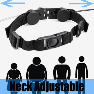 Neck Adjustable Throat Mic Walkie Talkie Earpiece
