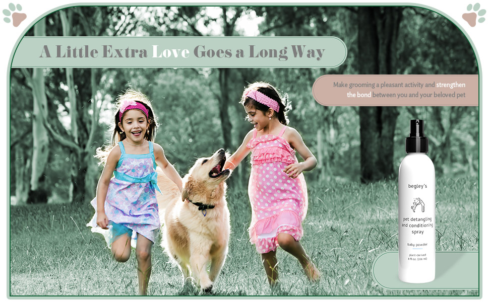 Begley's Natural Pet Detangling Spray Premium Essential