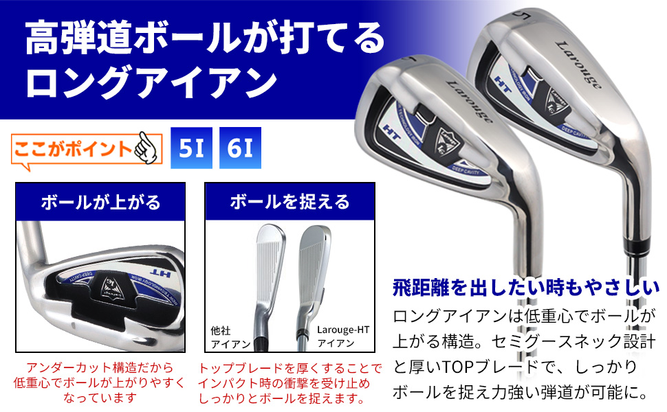 初心者推奨　美品　キャビティアイアン Larouge-HT アイアン8本セット 楽天市場】やさしく打てるキャビティアイアンLarouge-HTアイアン