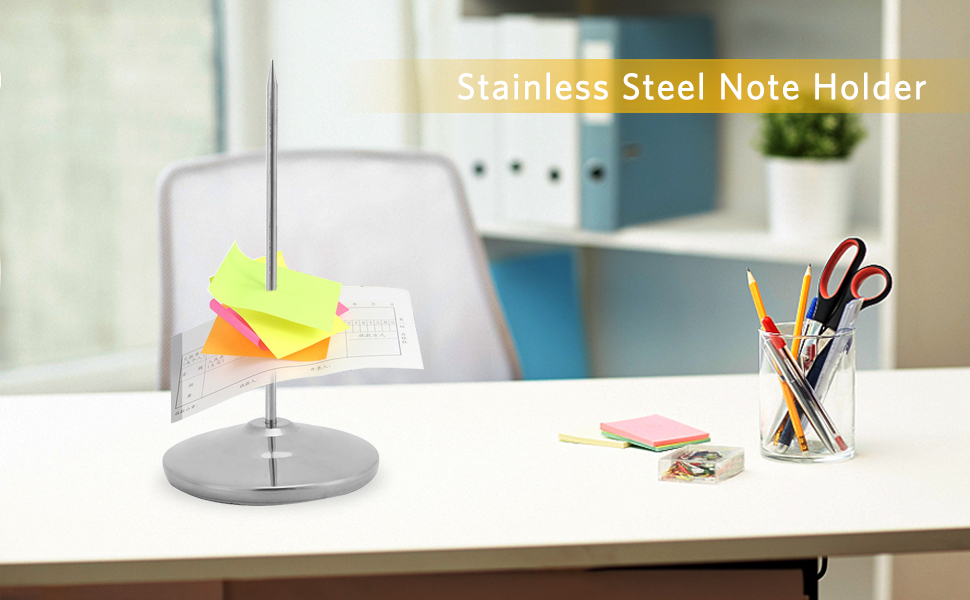 Agatige Stainless Steel Memo Holder Stand, Memo Receipt