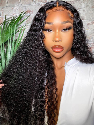 water wave lace front wig human hair 