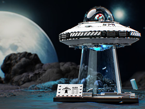 Amazon.com: UNCLE BRICK Space UFO Spaceship Building Sets