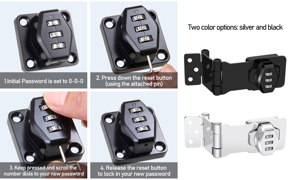 Collapsible Solid 304 Stainless Steel File Cabinet Lock Desk Drawer Lock