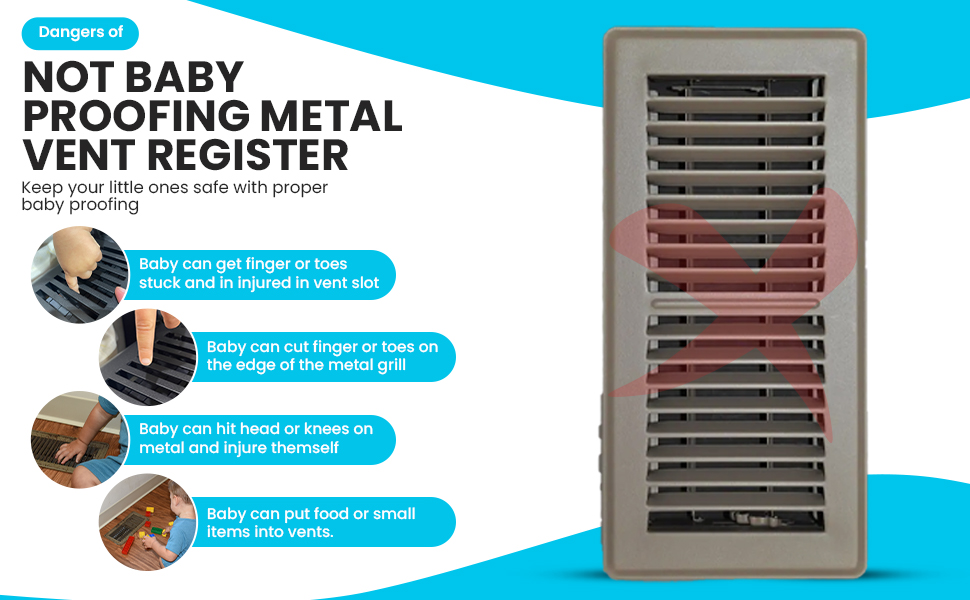 Famba Baby Proofing Vent Cover for Home Floor Soft