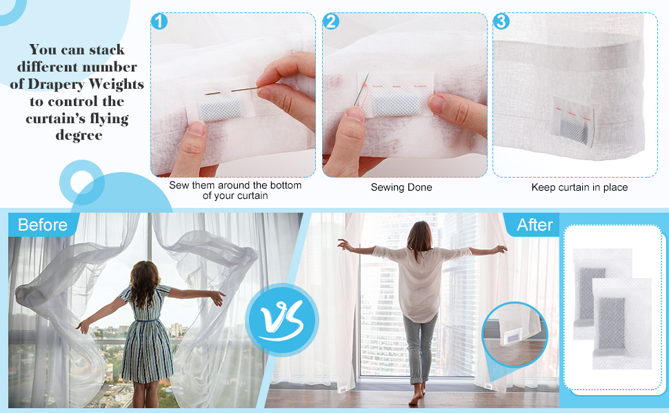 Covered Drapery Weights Curtain Weights Bottom Drapery