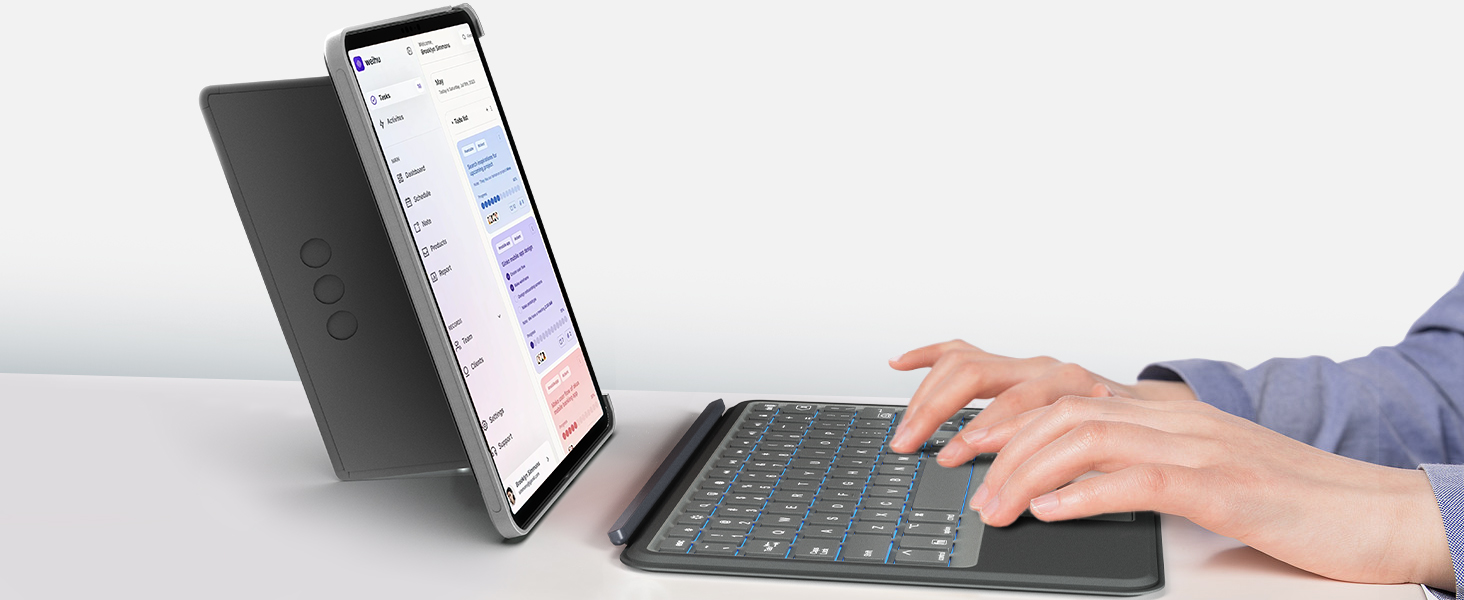 CAPNEW Keyboard Case for iPad Air 11 inch (M2) 2024