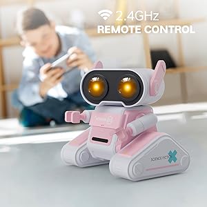 robot toy pink