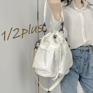 1/2 plus ニブヌイチプラス バッグ ショルダーストラップ ショルダーバッグ ハンドバッグ 2wayバッグ ナイロン 防水 撥水 ビジネス レディース