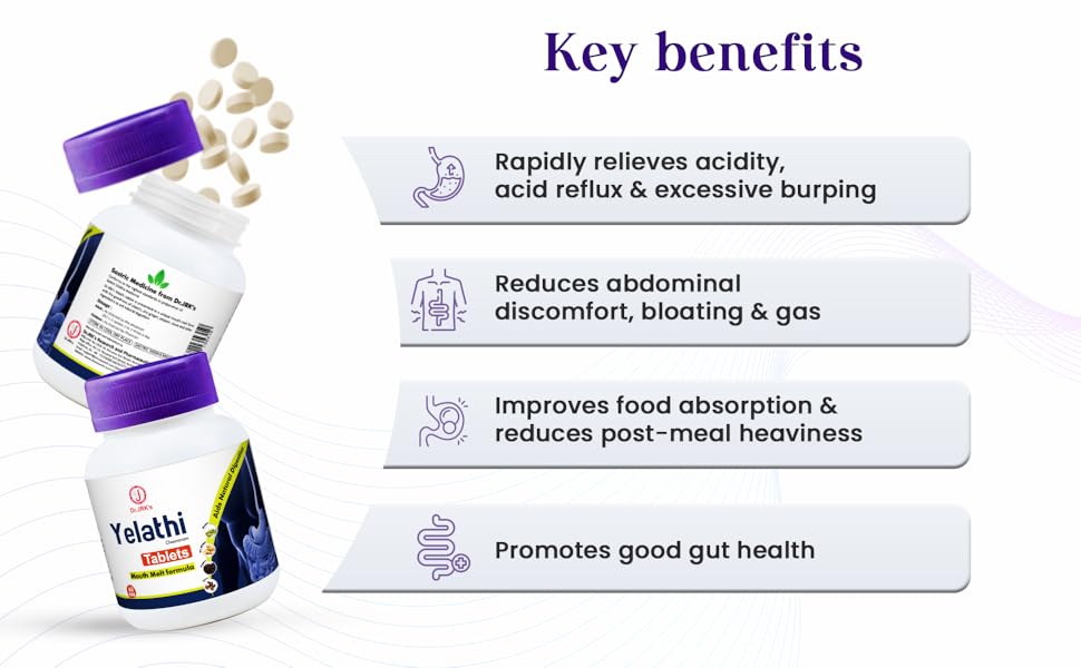 Yelathi tabletes Key benefits