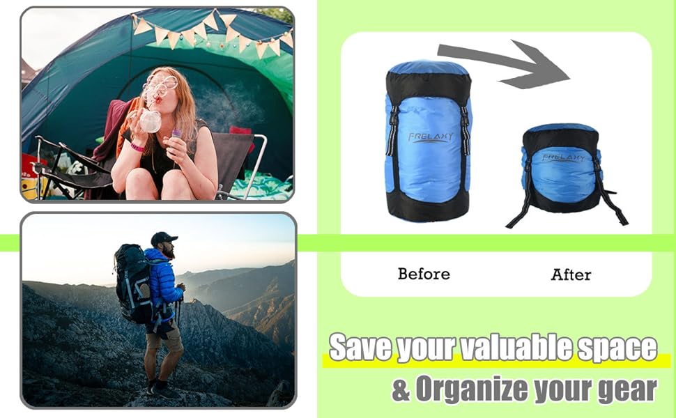 Frelaxy Compression Sack, 40 More Storage! 11L/18L/30L/45L/52L