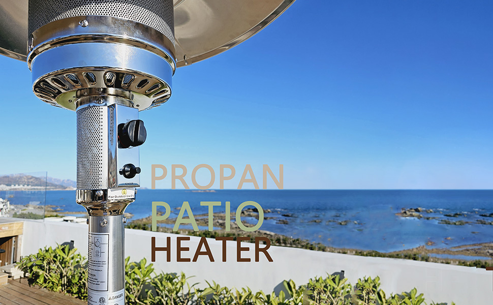 Patio Heater 48000Btu for Outdoor Adjustable Stainless