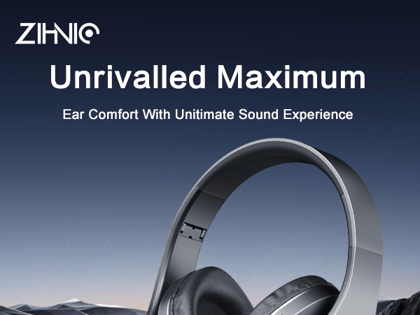 Amazon.com: ZIHNIC Bluetooth Headphones Over-Ear, Foldable