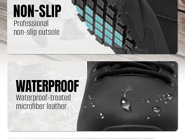 Non Slip Work Boots for Men Slip Resistant Shoes