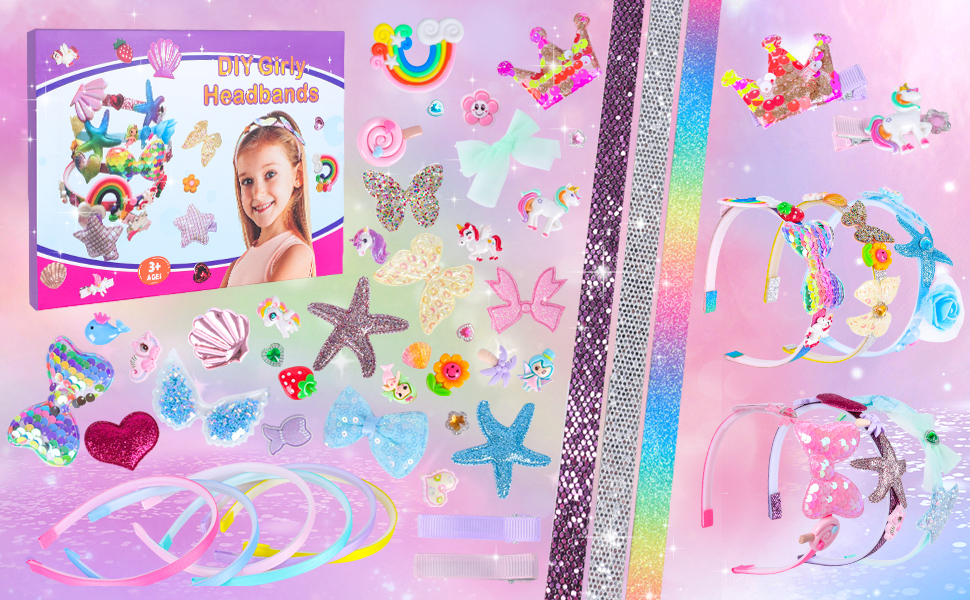 SUNtoys DIY Girls Birthday Presents Hair Accessories for Girls Gifts for 4-12 Year Old Girls,Toys for 5-12 Year Old Girls Arts and Crafts for Kids Presents for 6-12 Year Old Girls Friendship Bracelet 9 2