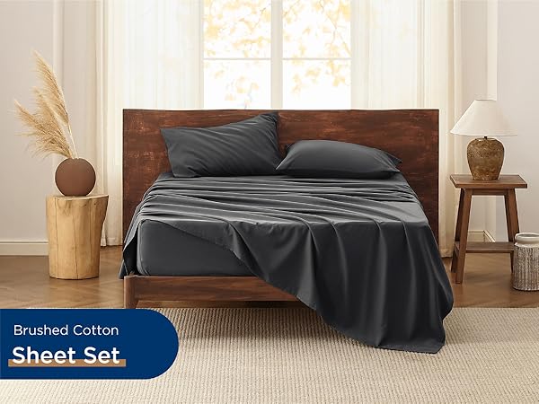 flannel sheets cotton sheets queen sheet set for queen size bed Christmas holiday gift bedding