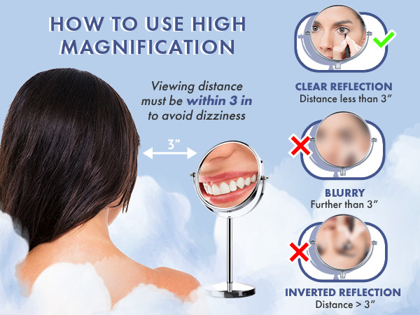 office top novia make-up facial bedroom magnify espejos maquillaje luz lights cup 10x magnifying 