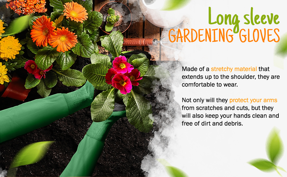 Long Sleeve Gardening Gloves