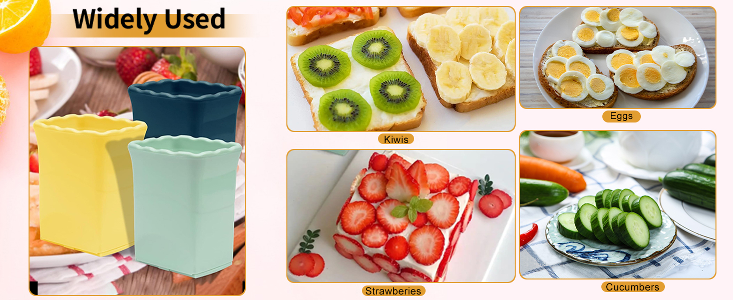 3PCS Stainless Steel Multifunctional Fruit Slicer