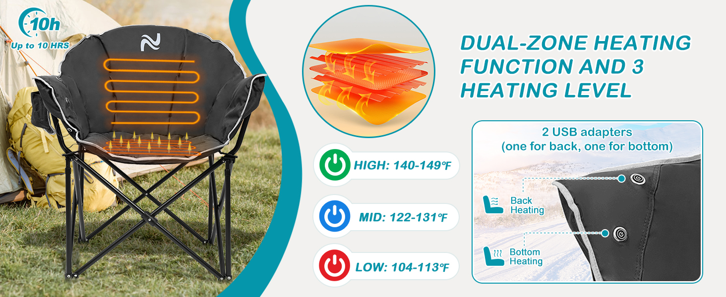 heated camping chair