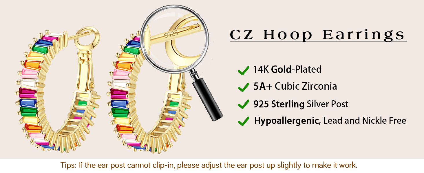 multicolored earrings