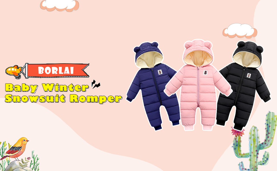 Baby Winter Snowsuit Romper