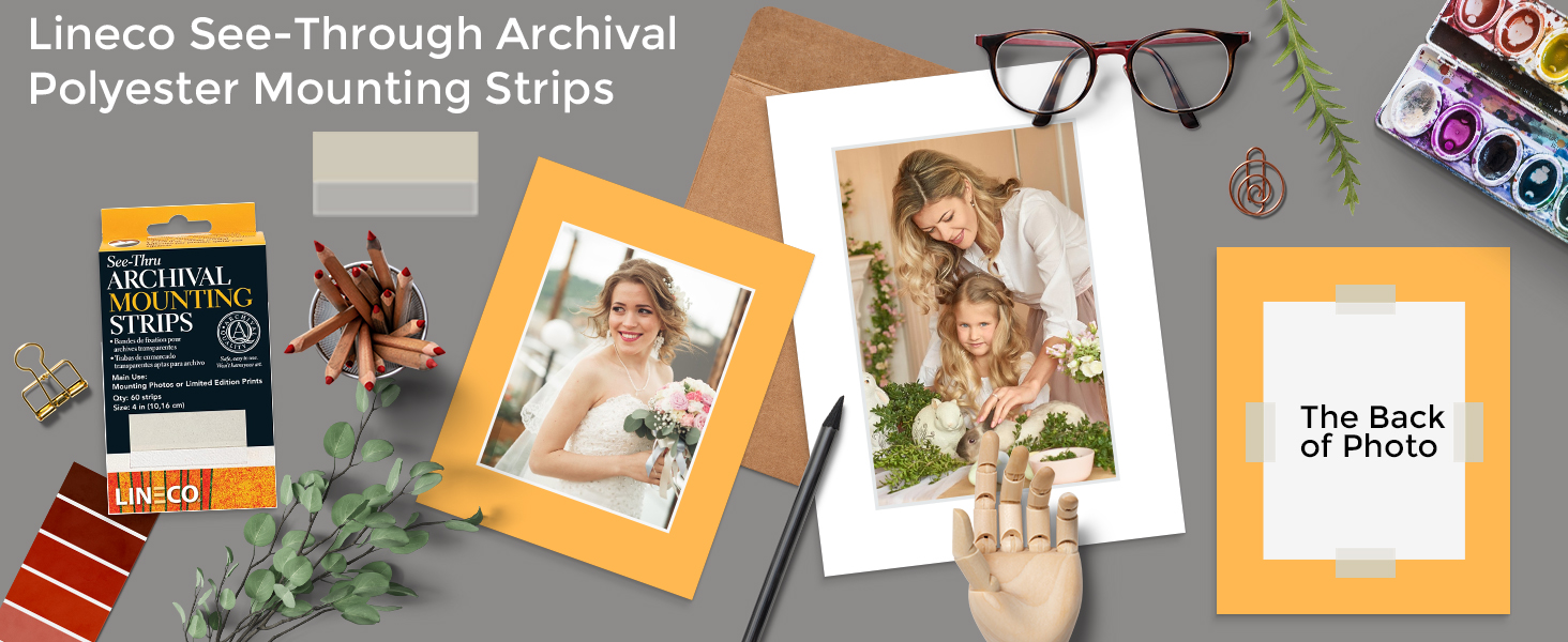 See-Through Archival Polyester Mounting Strips