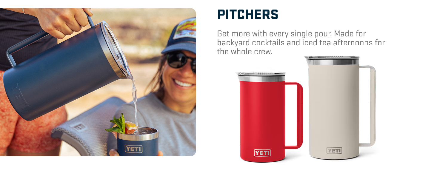 Get more with every single pour with our pitchers.