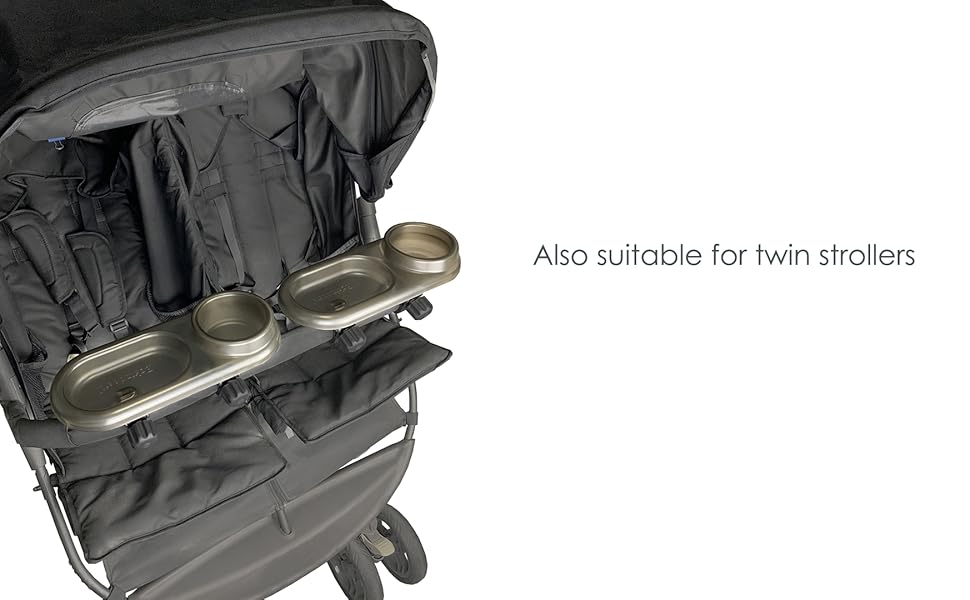 Cup and Tray Holder for Stroller, Baby Stroller Snack Tray