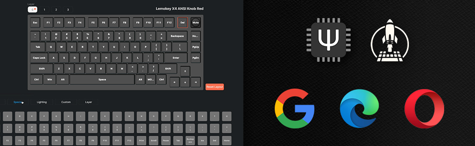 X4 QMK Wired Mechanical Keyboard
