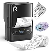PM220S Label Maker Machine with Tape, 2 Inch Bluethooth Portable Thermal Label Printer for Small ...