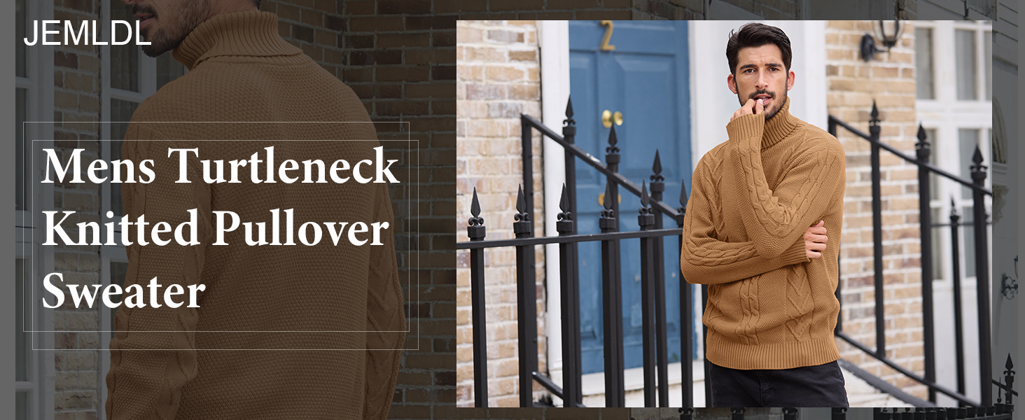 Mens Turtleneck Sweater