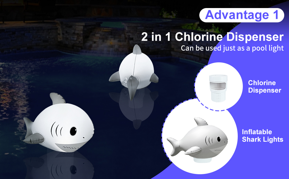 LanBlu Pool Chlorine Floater,Floating Chlorine Dispenser