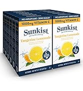 Sunkist Singles To Go Drink Mix Packets, Tangerine Lemonade, 6-Count Box – Powdered Drink Packets...
