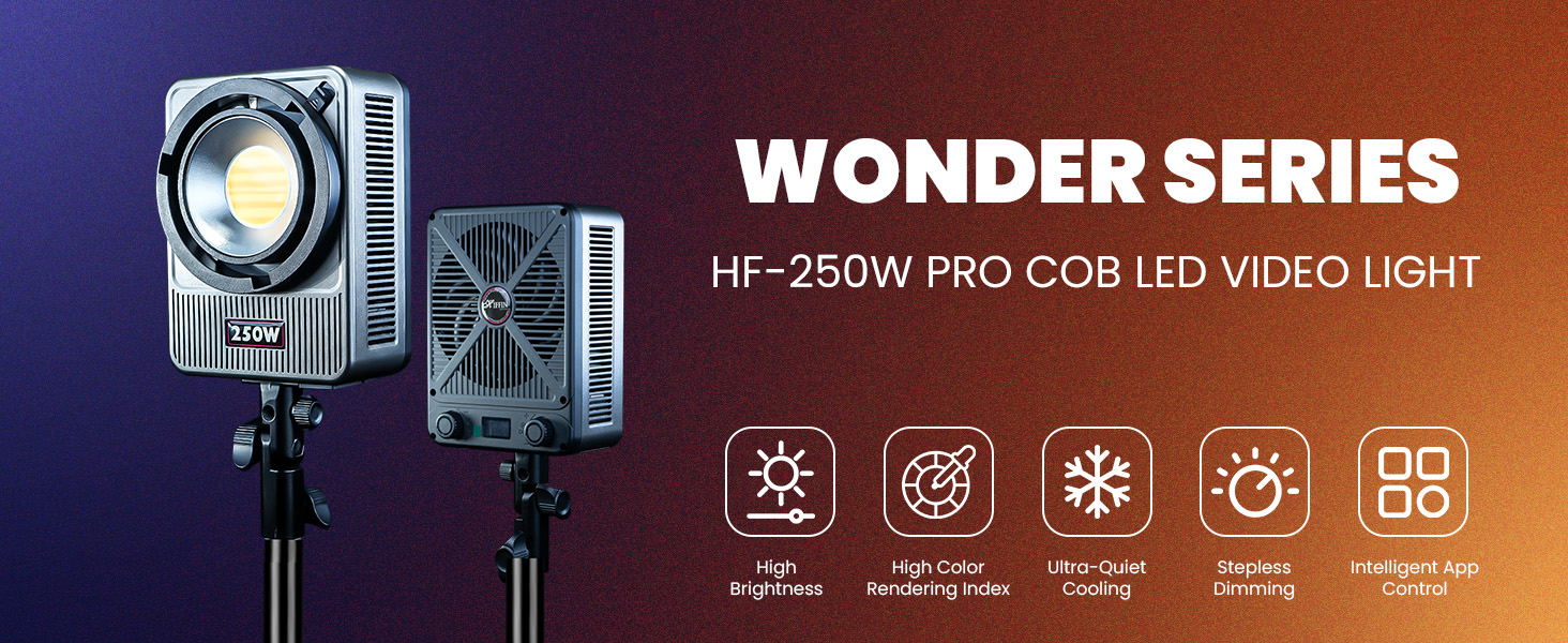 wonder series 250w cob light