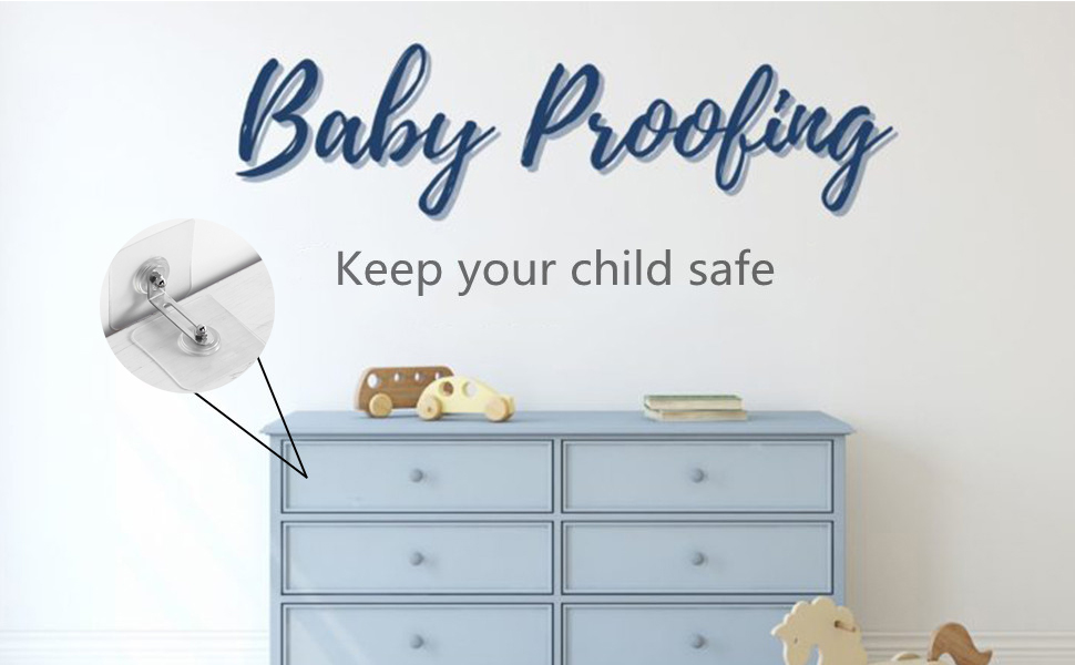 10 Packs Adhesive Furniture Anchors Wall Anchors No Drill