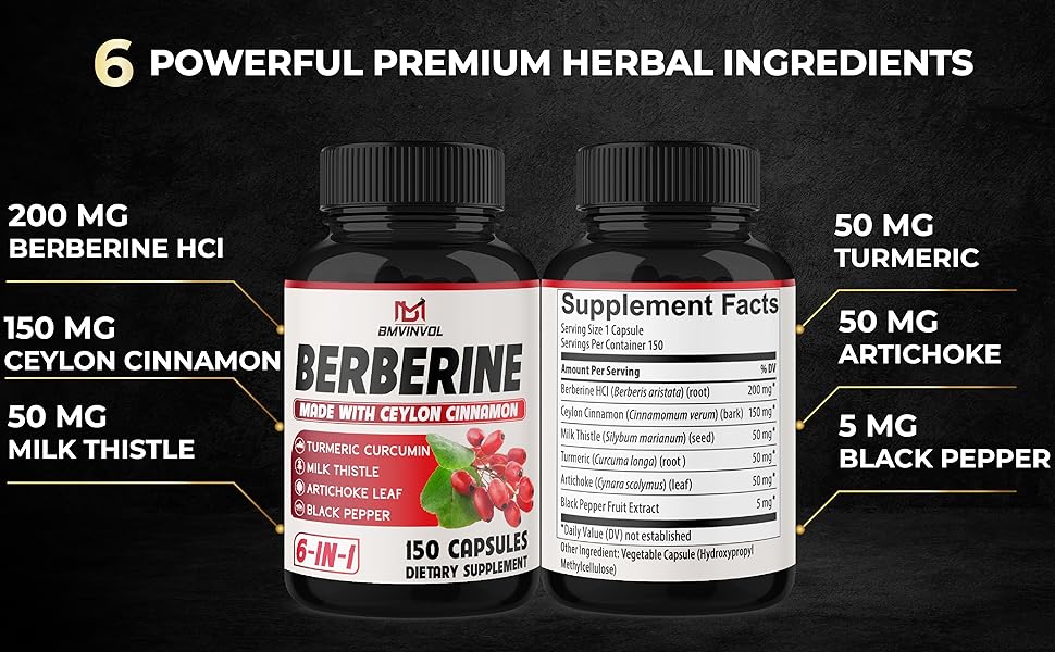 berberine capsules with ceylon cinnamon