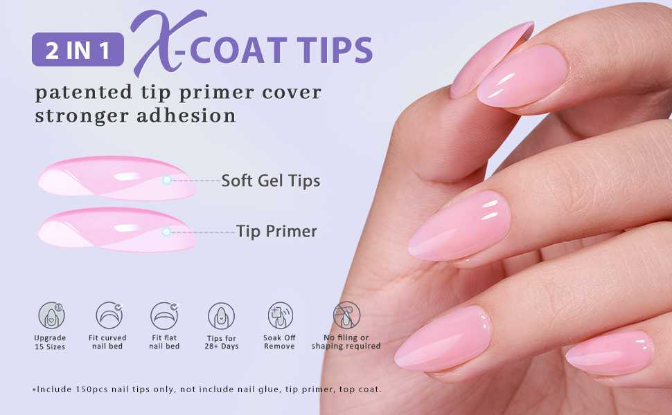 soft gel nail tips
