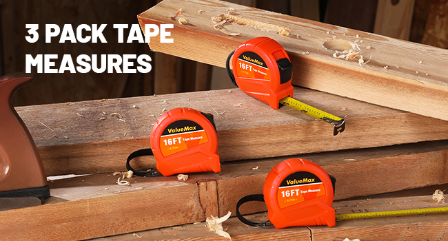 3pack tape measures