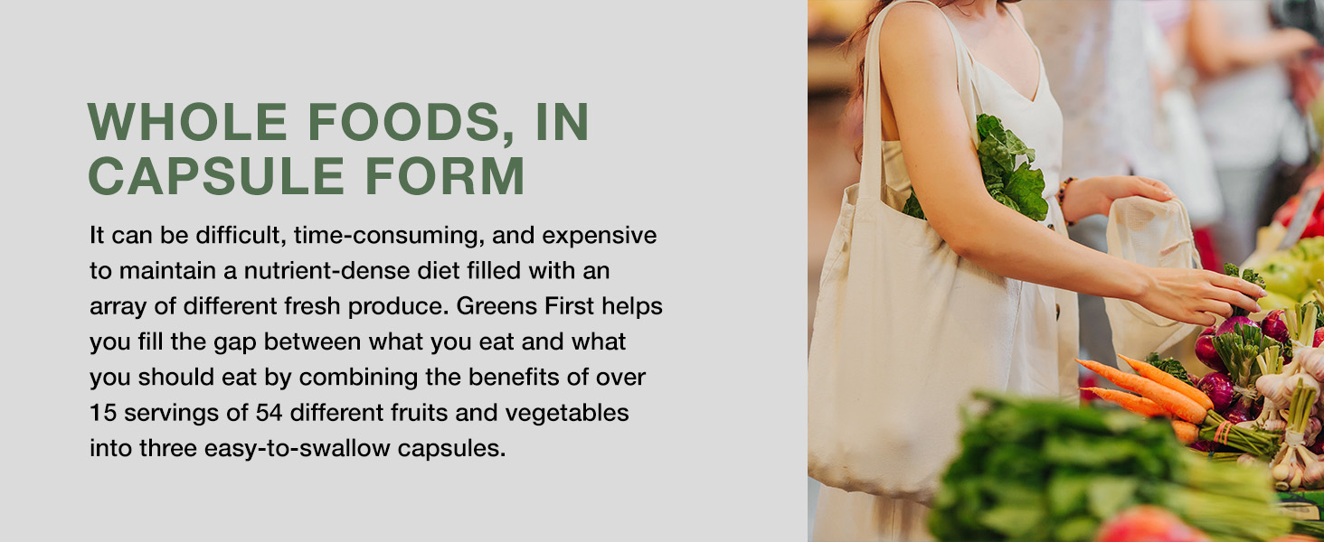 Greens First PRO Phytonutrient Capsules (Premium)