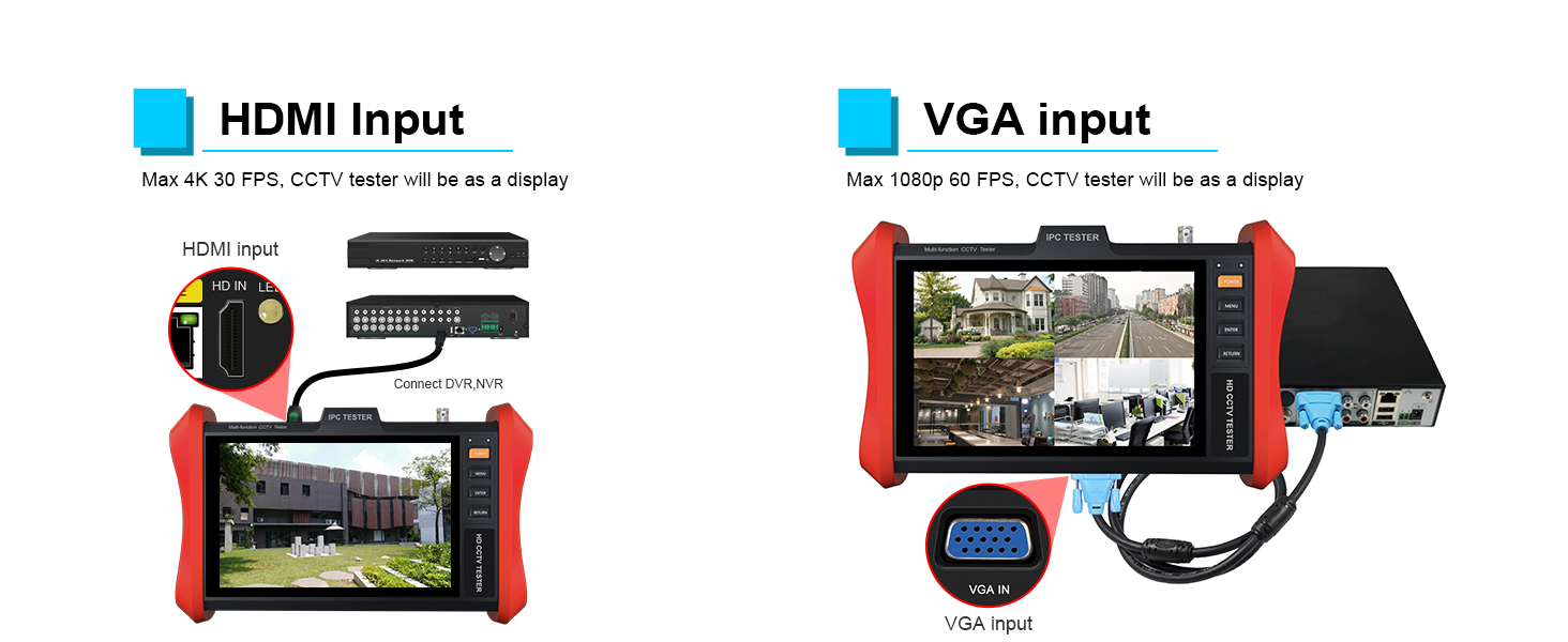 IP Camera Tester with POE CCTV tester IPC tester ip and analog camera tester