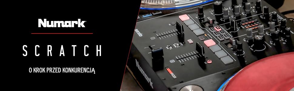 Juicy　DJ Skratch Numark Scratch – 2-kanałowy mikser typu scratch do Serato DJ