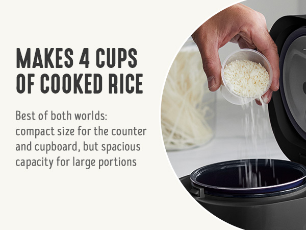 GreenLife, Ceramic Nonstick, PFAS-Free, Non-Toxic, Rice Cooker, Wood, Electrics