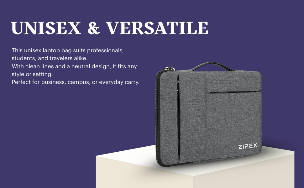 PHOTONIC 16-inch Laptop Case Laptop Charger Pouch | for Laptop Sleeve 15.6 15" | Waterproof Laptop Sleeve/Cover | Unisex | Grey, Laptop Cover Bag 99 zipex laptop sleeve