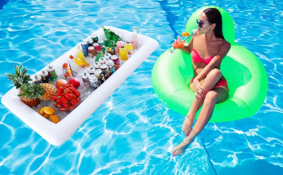Kurala inflatable serving bar salad bar blow up ice table cooler